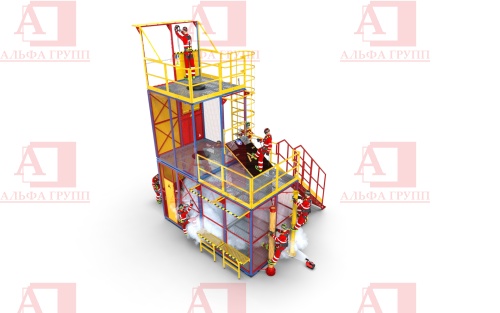 Учебно-тренировочный полигон СПАСАТЕЛЬ ПС15-02-5-03 от АЛЬФА ГРУПП для практических занятий на высоте и в замкнутом пространстве с применением средств индивидуальной защиты и стационарных анкерных систем.   Учебно-тренировочный полигон СПАСАТЕЛЬ ПС15-02-5-03 от АЛЬФА ГРУПП для практических занятий на высоте и в замкнутом пространстве с применением средств индивидуальной защиты и стационарных анкерных систем.