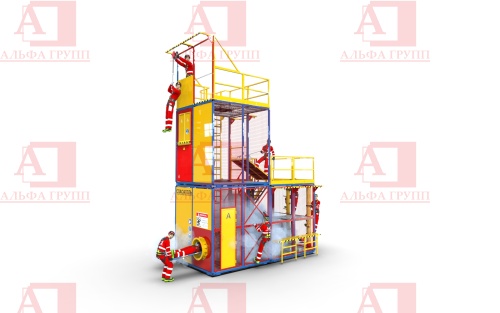 Учебно-тренировочный полигон СПАСАТЕЛЬ ПС15-02-5-03 от АЛЬФА ГРУПП для практических занятий на высоте и в замкнутом пространстве с применением средств индивидуальной защиты и стационарных анкерных систем.   Учебно-тренировочный полигон СПАСАТЕЛЬ ПС15-02-5-03 от АЛЬФА ГРУПП для практических занятий на высоте и в замкнутом пространстве с применением средств индивидуальной защиты и стационарных анкерных систем.